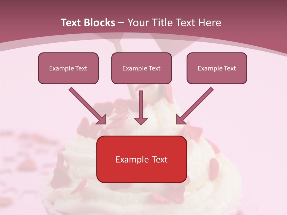 Heart Frosting Color PowerPoint Template
