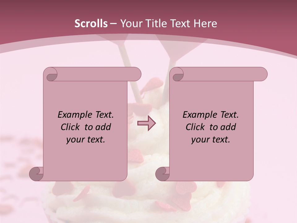 Heart Frosting Color PowerPoint Template