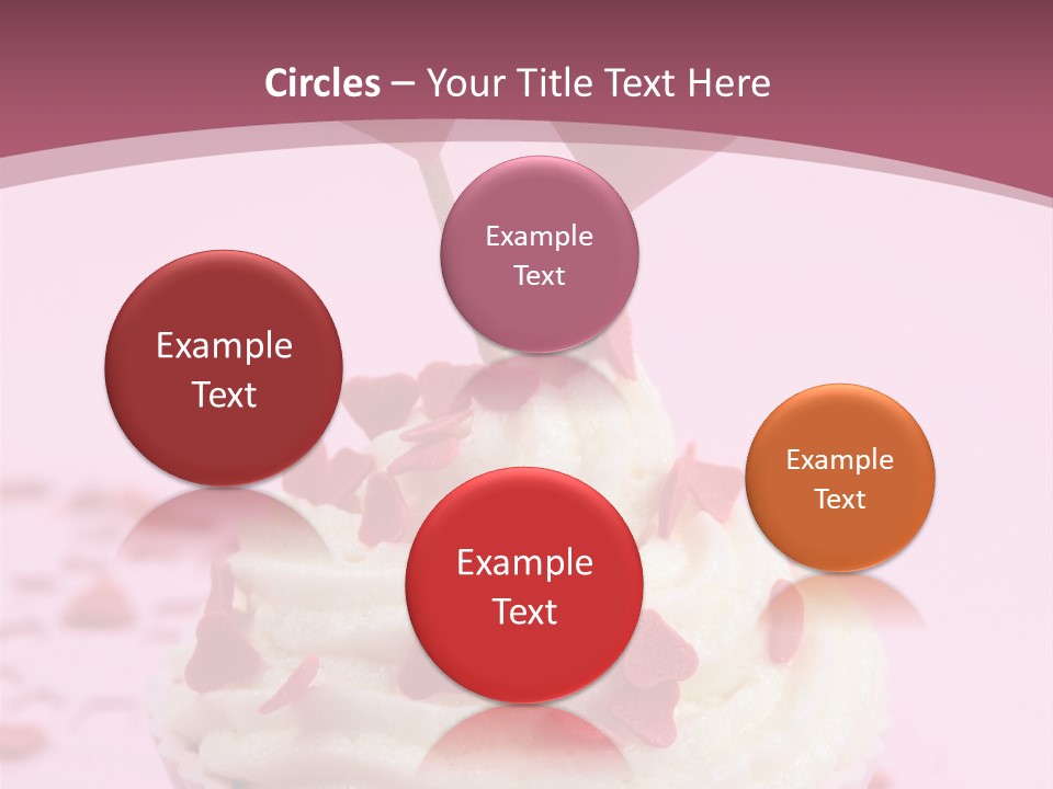 Heart Frosting Color PowerPoint Template