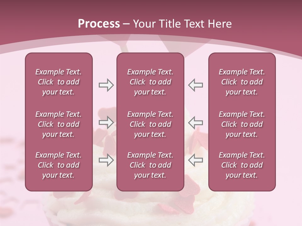Heart Frosting Color PowerPoint Template
