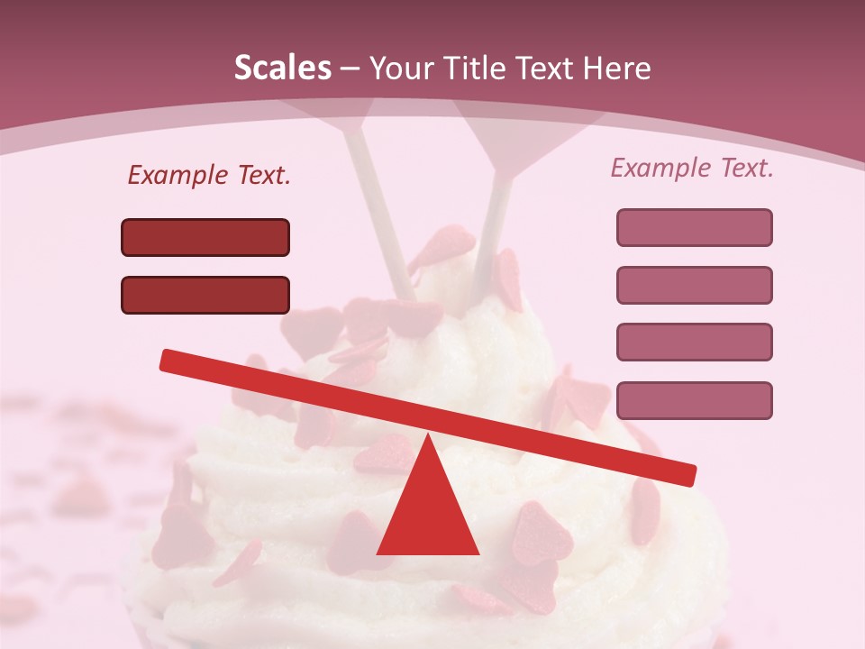 Heart Frosting Color PowerPoint Template