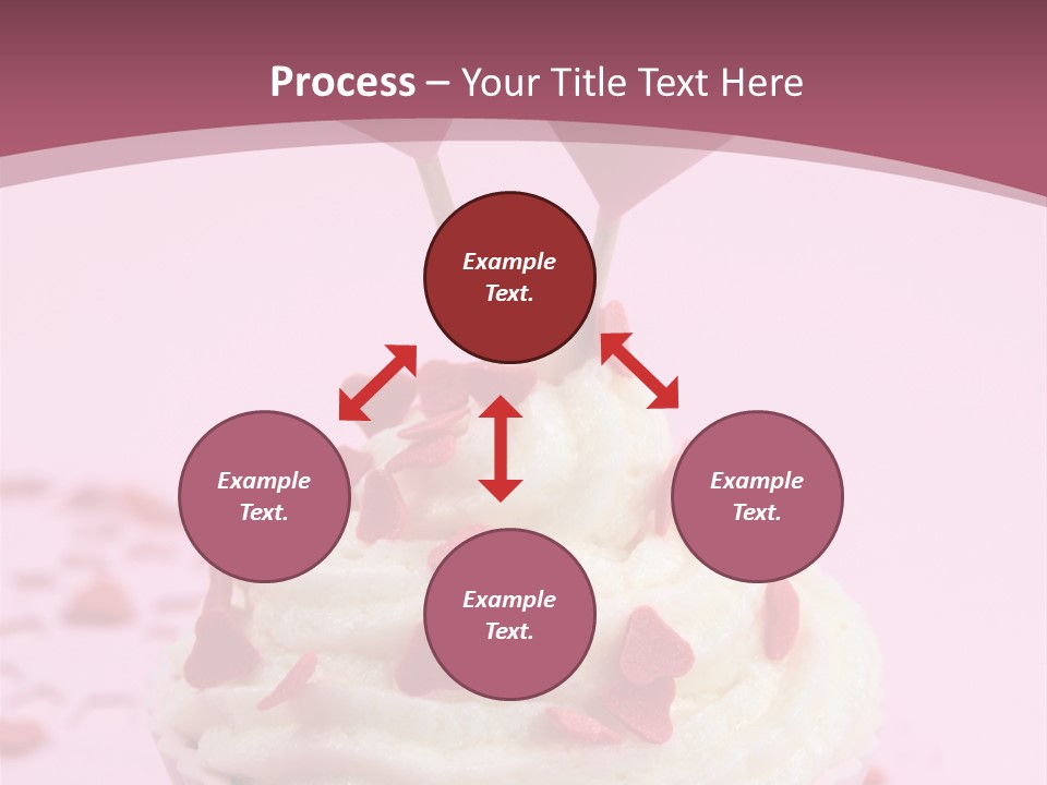 Heart Frosting Color PowerPoint Template