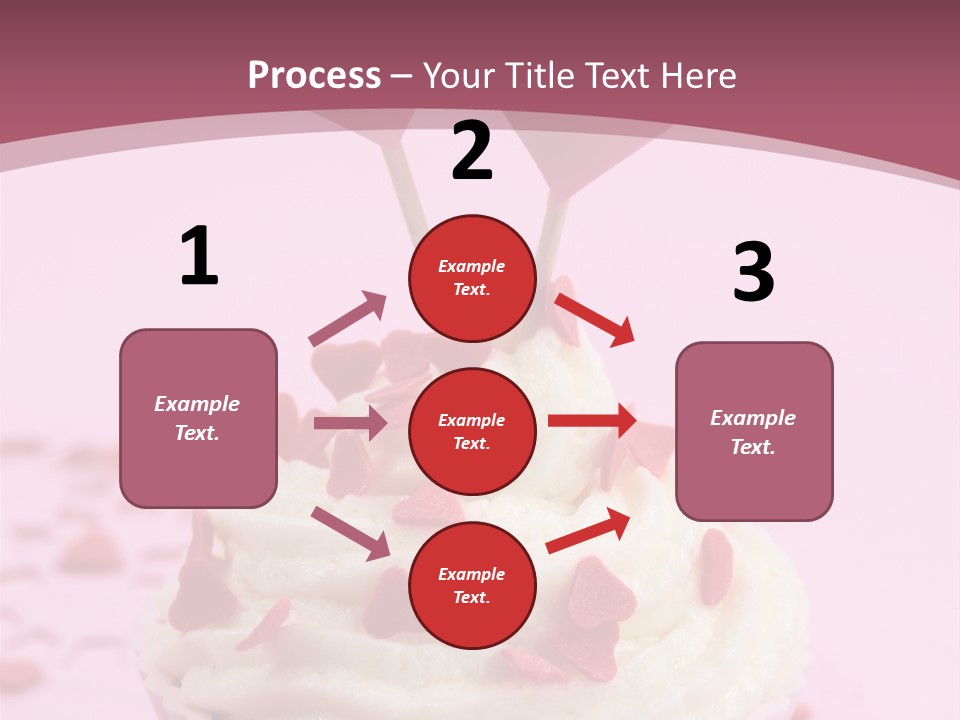 Heart Frosting Color PowerPoint Template