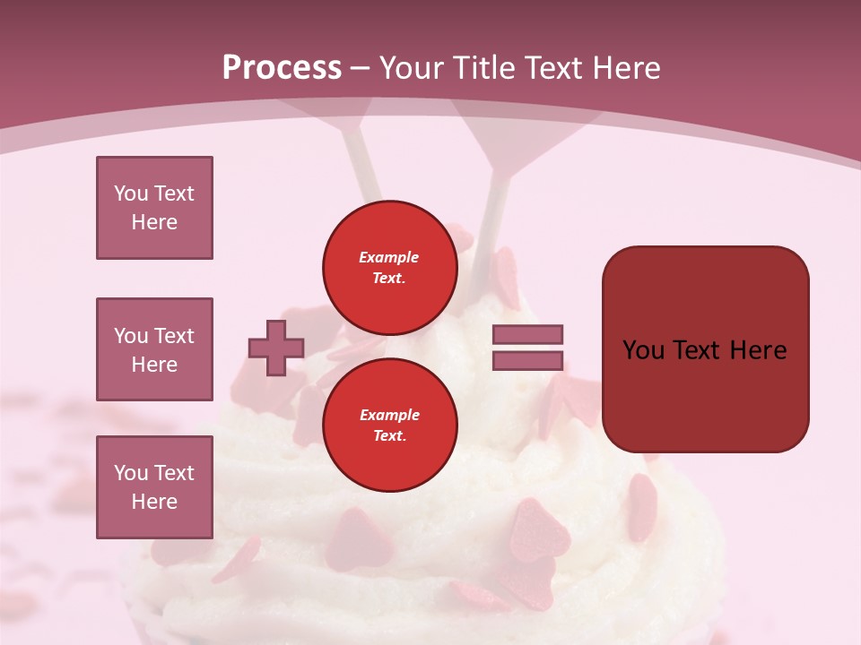 Heart Frosting Color PowerPoint Template