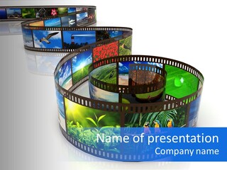 Photography Video Isolated PowerPoint Template
