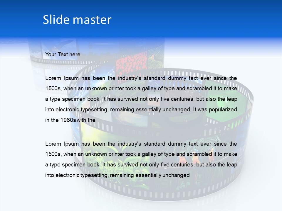 Photography Video Isolated PowerPoint Template