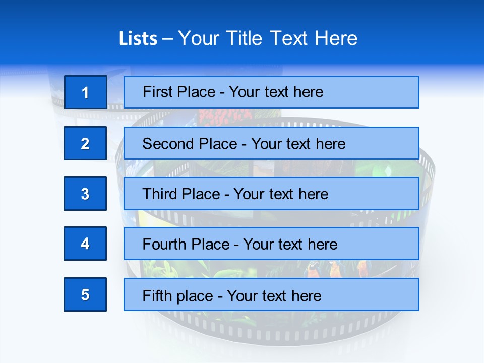 Photography Video Isolated PowerPoint Template
