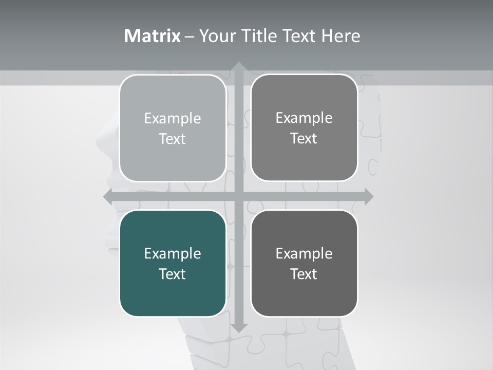 Focus Analyzing Head PowerPoint Template