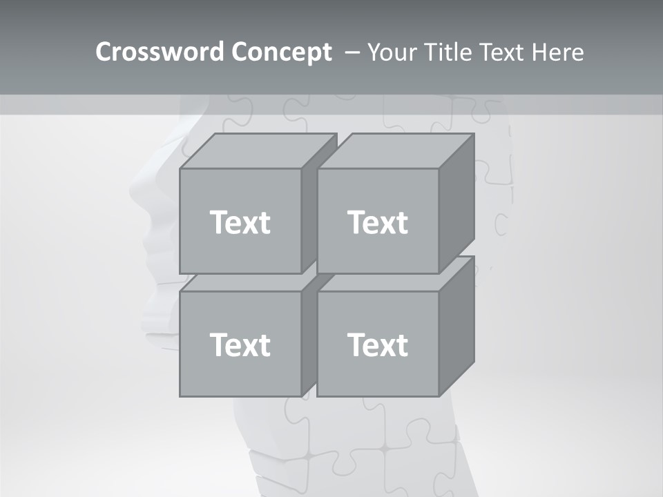 Focus Analyzing Head PowerPoint Template
