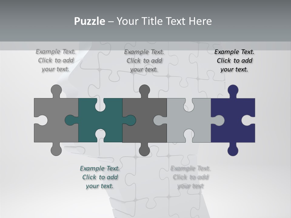 Focus Analyzing Head PowerPoint Template