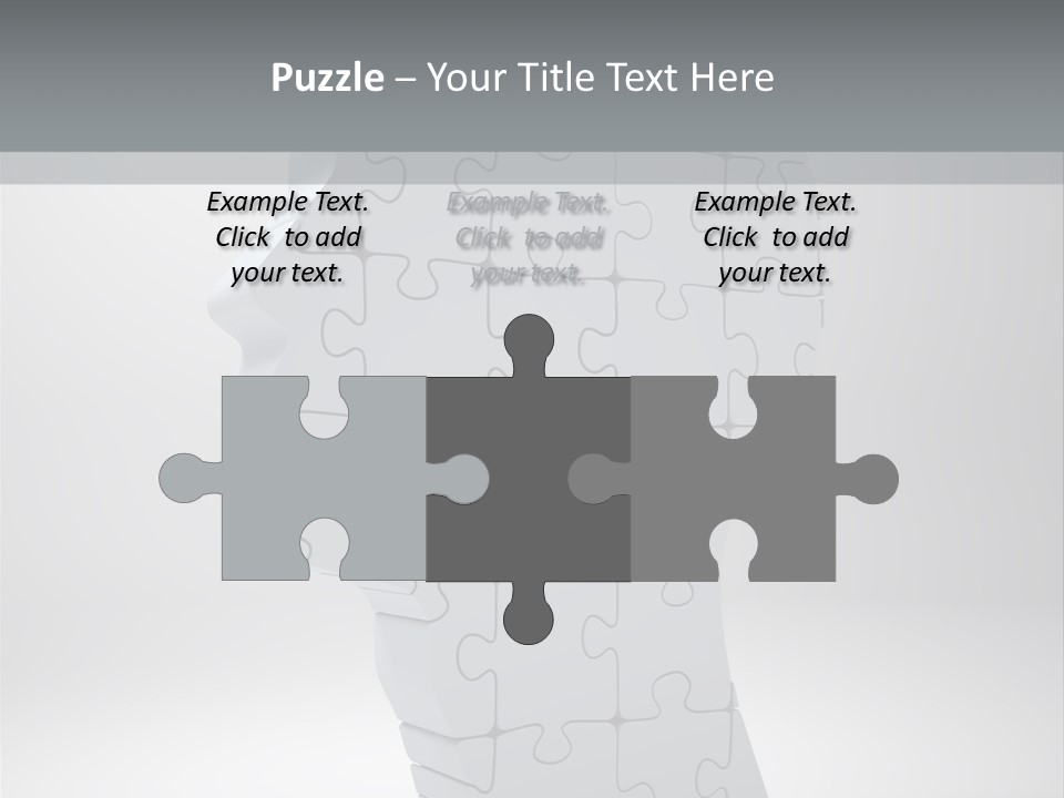 Focus Analyzing Head PowerPoint Template