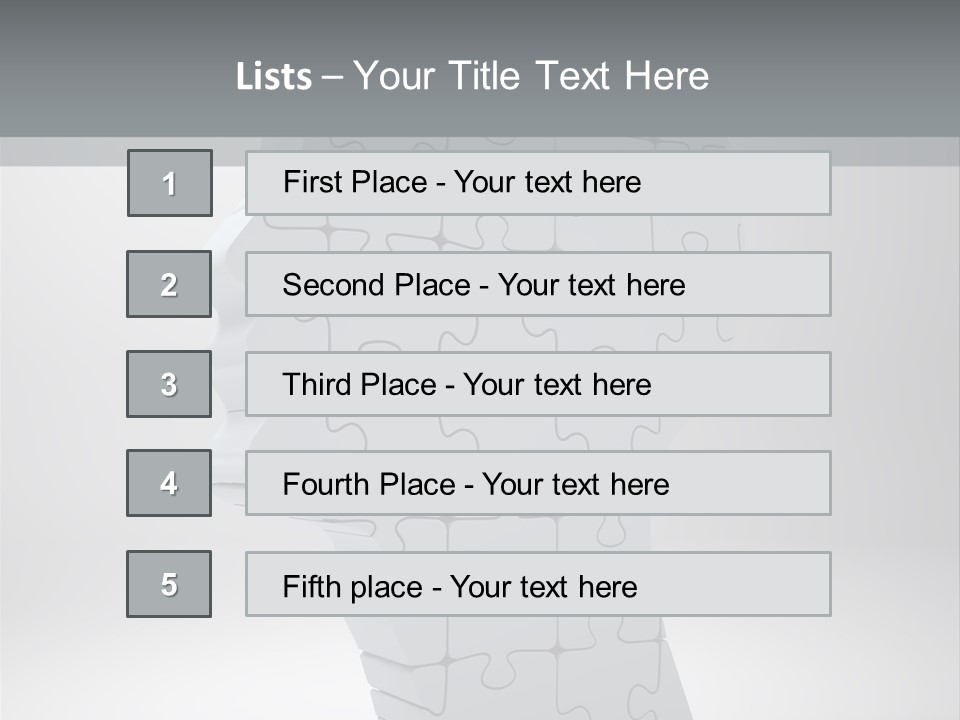 Focus Analyzing Head PowerPoint Template