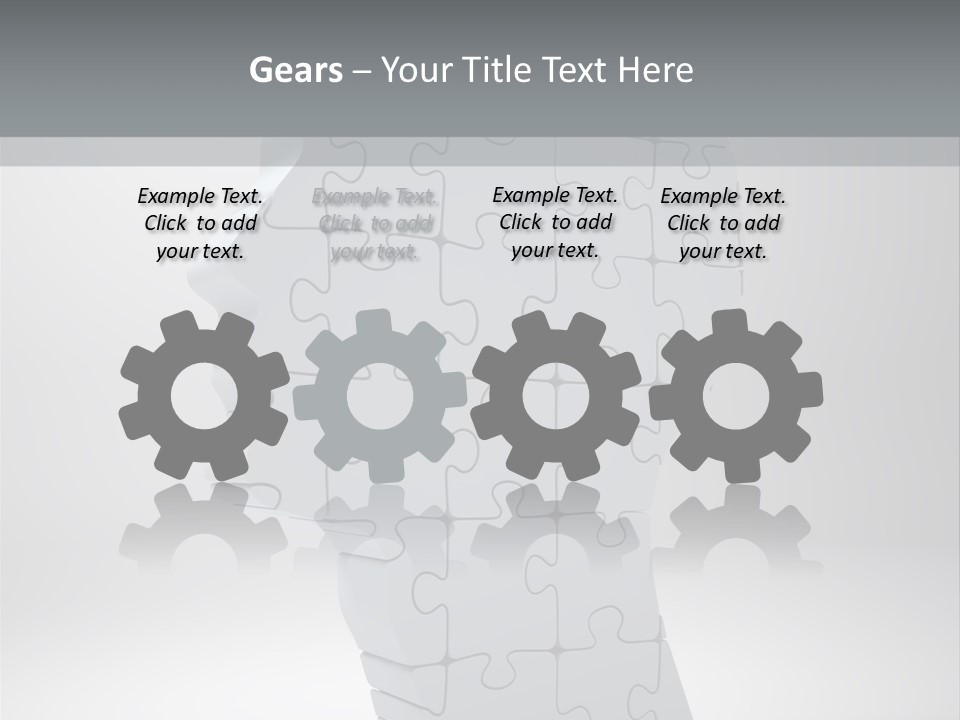 Focus Analyzing Head PowerPoint Template