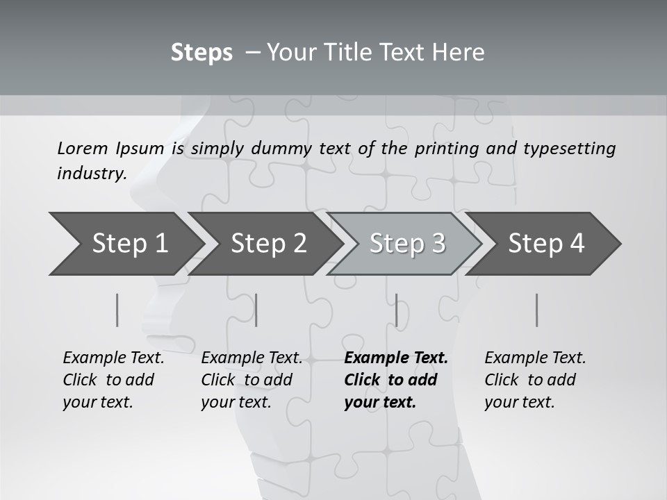 Focus Analyzing Head PowerPoint Template