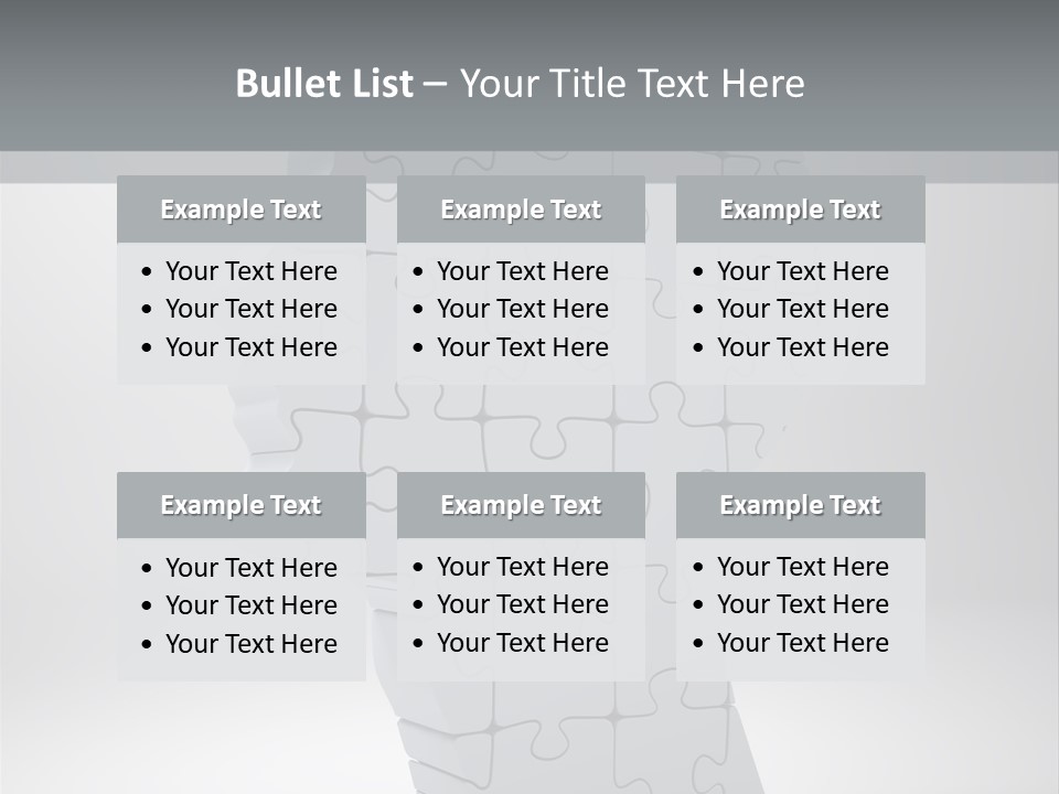Focus Analyzing Head PowerPoint Template