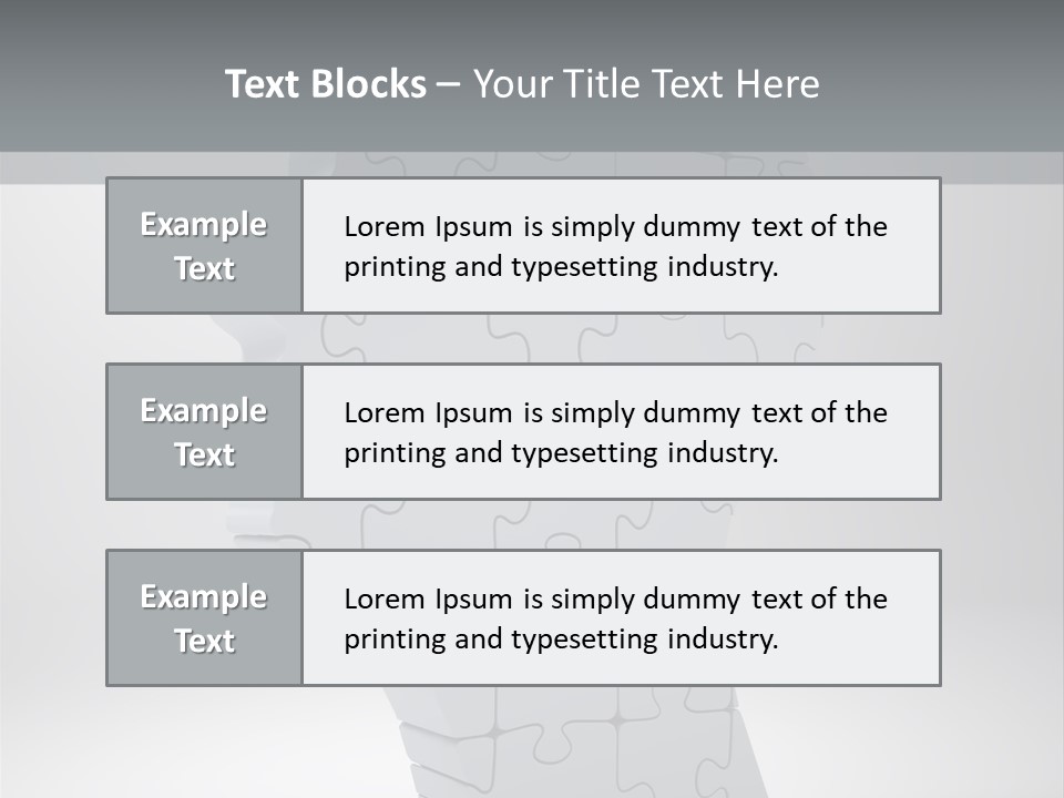 Focus Analyzing Head PowerPoint Template