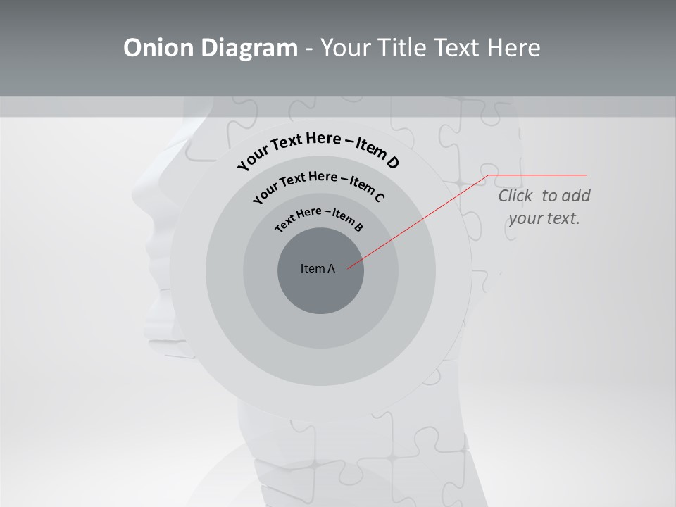 Focus Analyzing Head PowerPoint Template