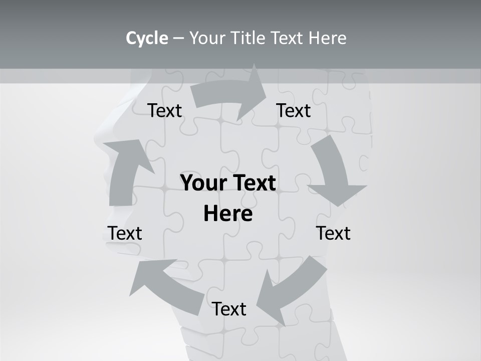 Focus Analyzing Head PowerPoint Template