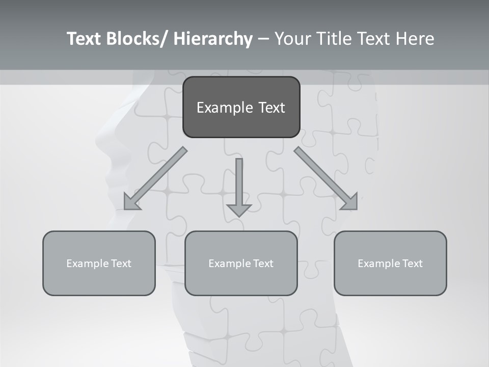 Focus Analyzing Head PowerPoint Template