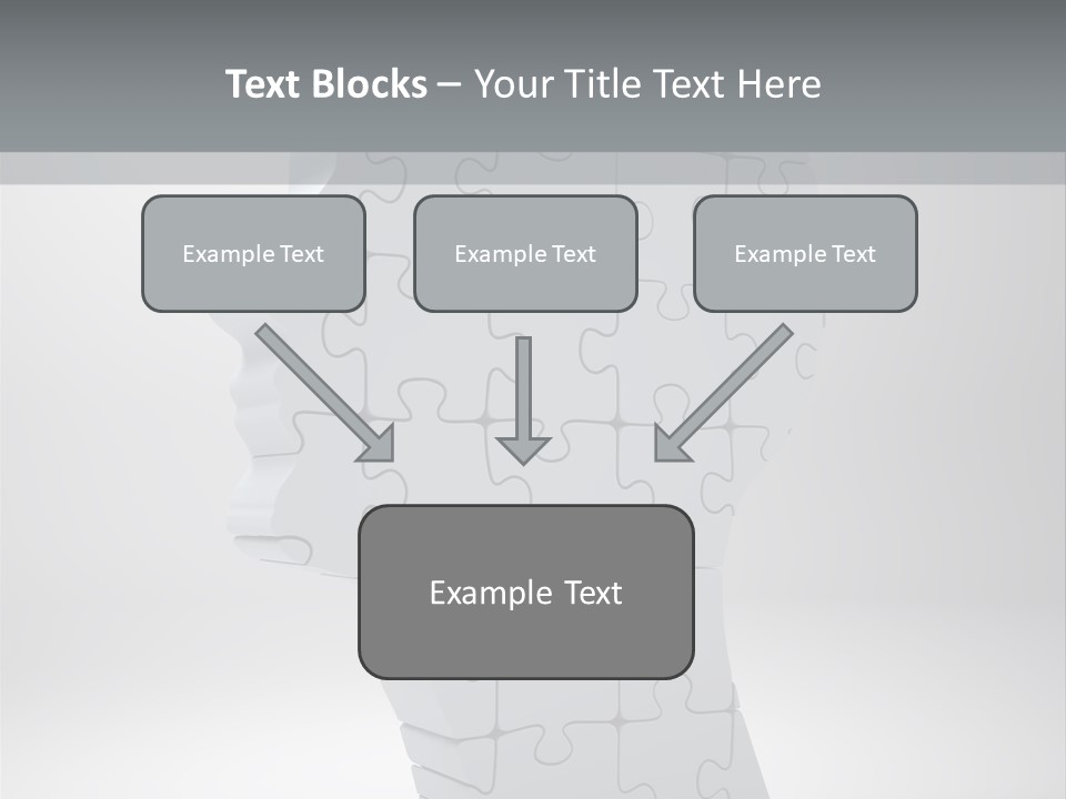 Focus Analyzing Head PowerPoint Template