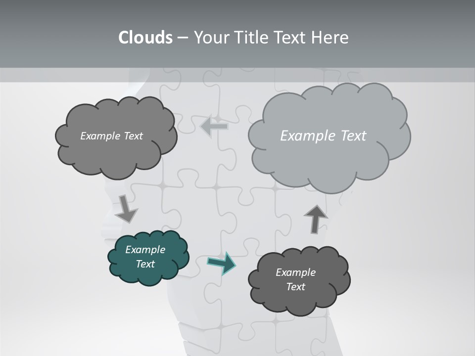 Focus Analyzing Head PowerPoint Template