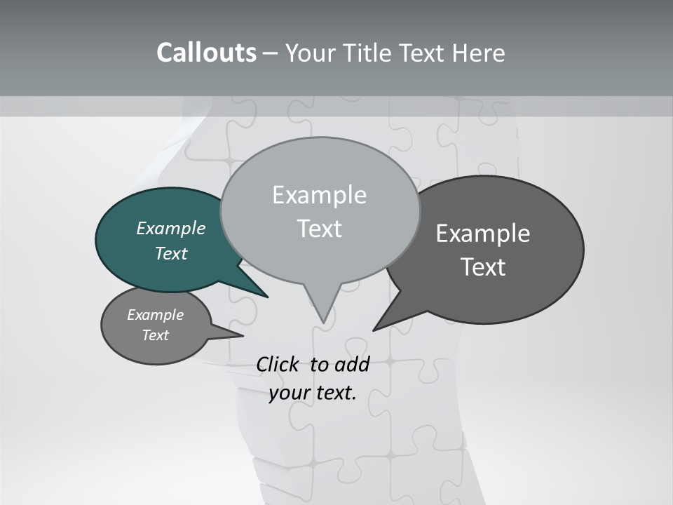 Focus Analyzing Head PowerPoint Template