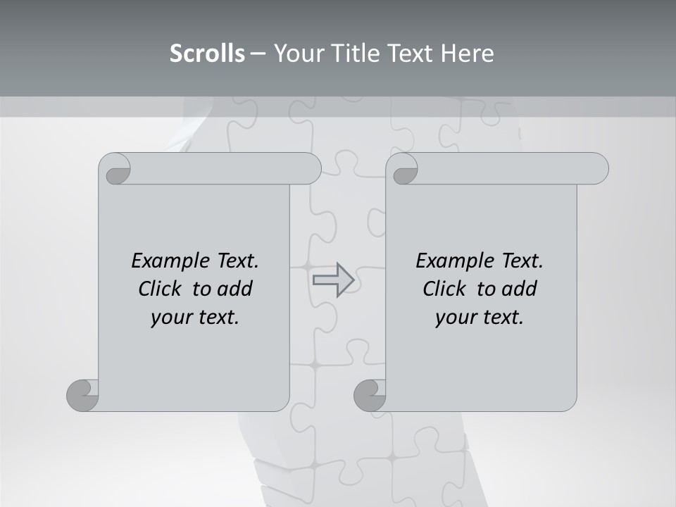 Focus Analyzing Head PowerPoint Template