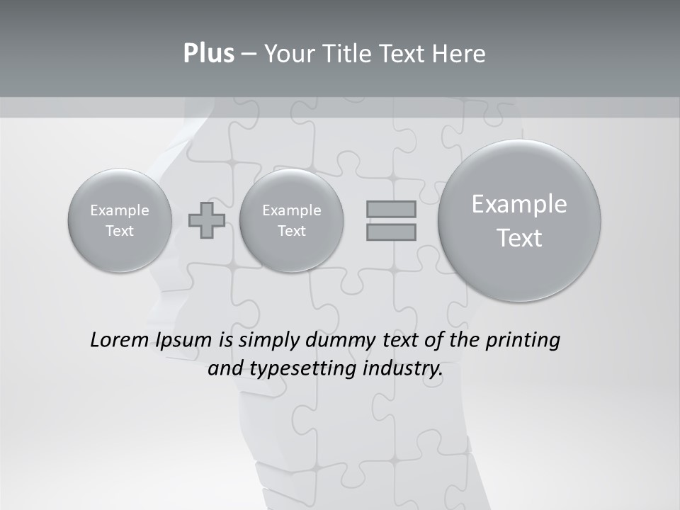 Focus Analyzing Head PowerPoint Template