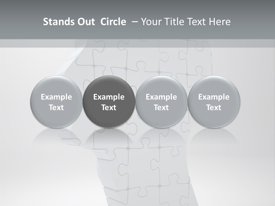Focus Analyzing Head PowerPoint Template