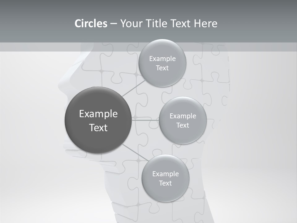 Focus Analyzing Head PowerPoint Template