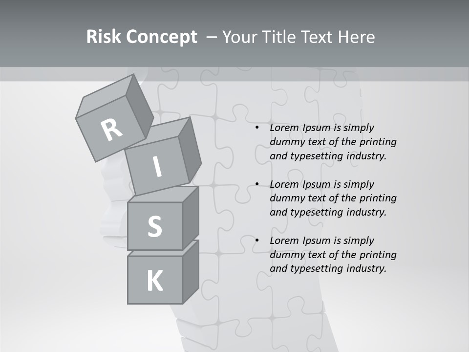 Focus Analyzing Head PowerPoint Template