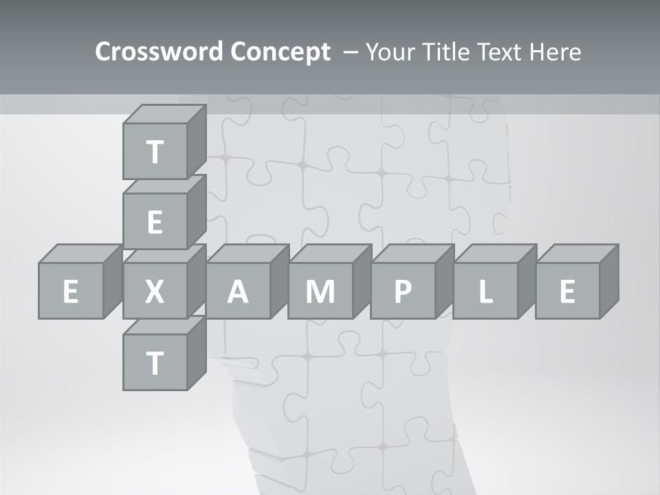 Focus Analyzing Head PowerPoint Template