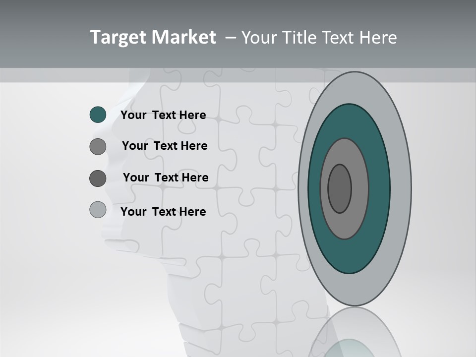 Focus Analyzing Head PowerPoint Template