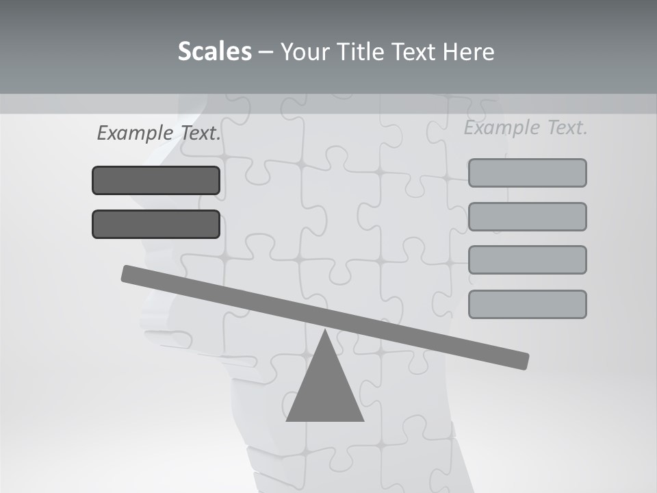Focus Analyzing Head PowerPoint Template