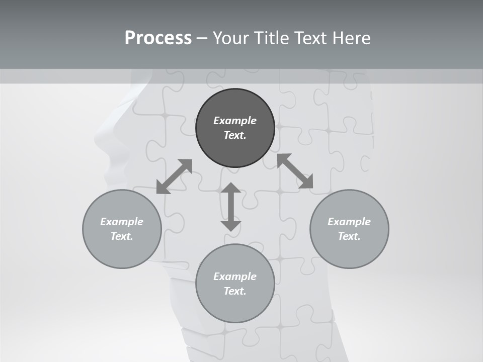 Focus Analyzing Head PowerPoint Template