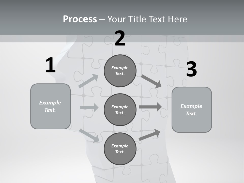 Focus Analyzing Head PowerPoint Template