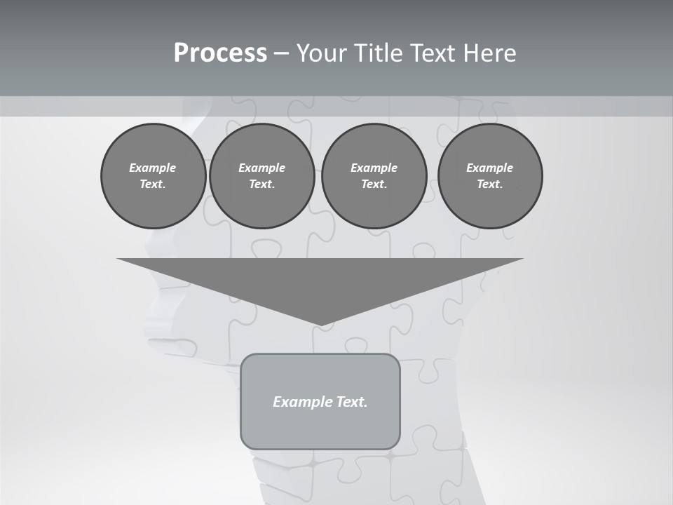 Focus Analyzing Head PowerPoint Template