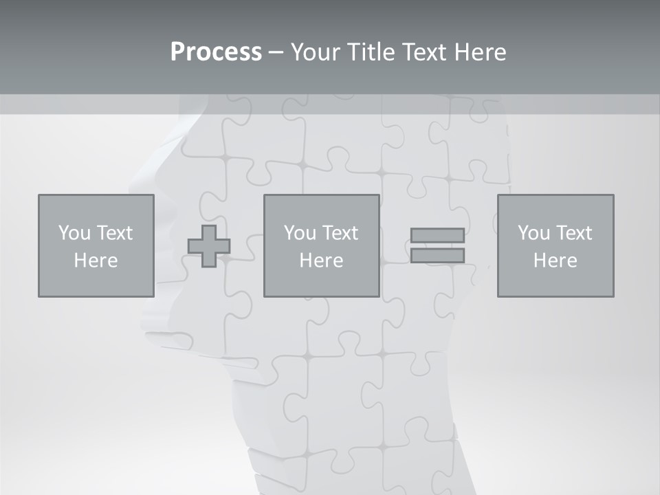 Focus Analyzing Head PowerPoint Template