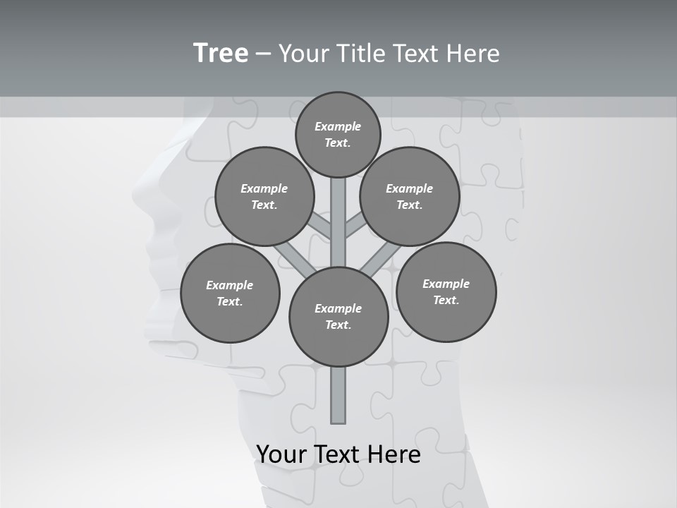 Focus Analyzing Head PowerPoint Template