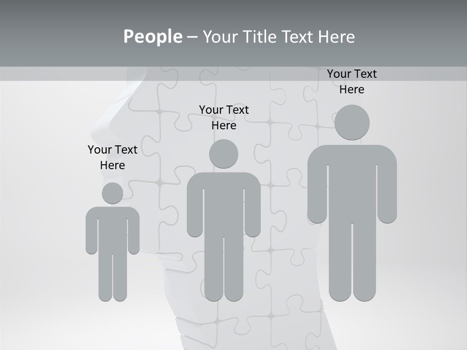 Focus Analyzing Head PowerPoint Template