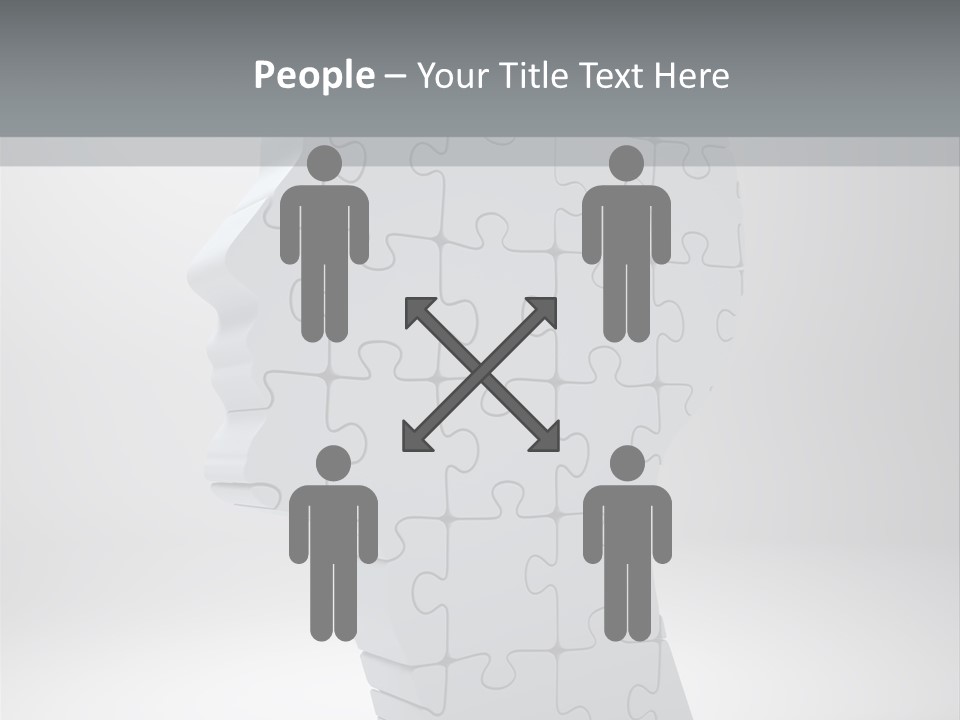 Focus Analyzing Head PowerPoint Template