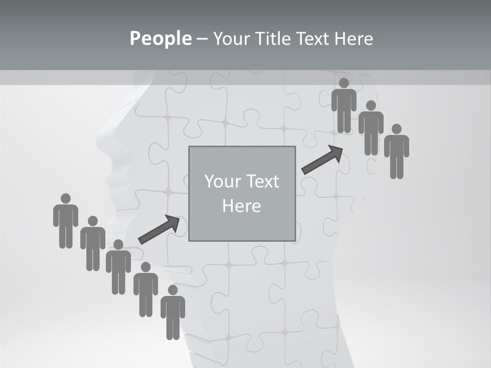 Focus Analyzing Head PowerPoint Template