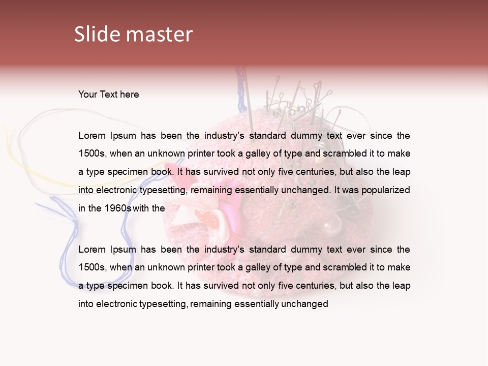 Fabric Button Set PowerPoint Template