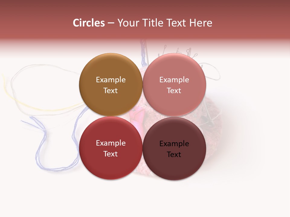 Fabric Button Set PowerPoint Template