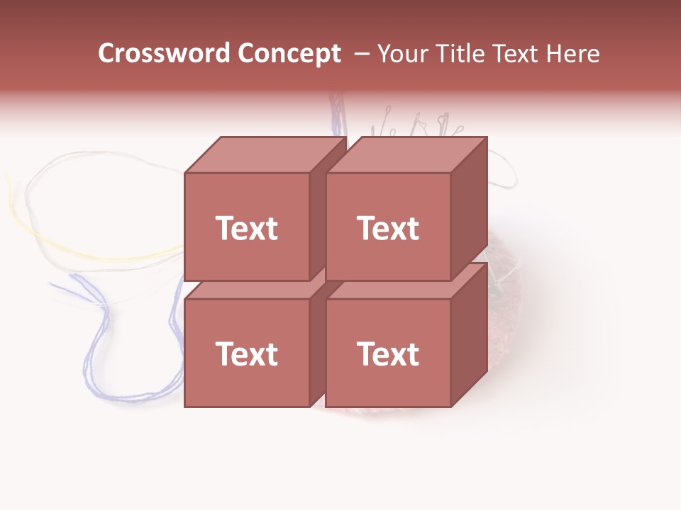Fabric Button Set PowerPoint Template