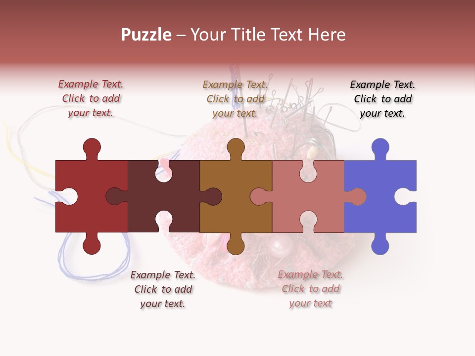 Fabric Button Set PowerPoint Template