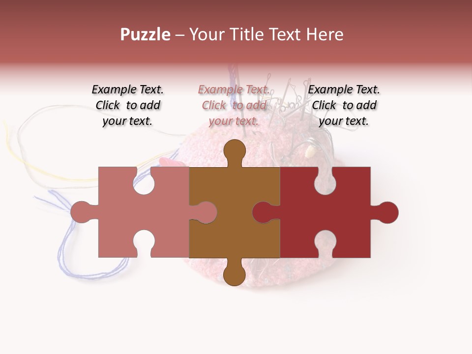 Fabric Button Set PowerPoint Template