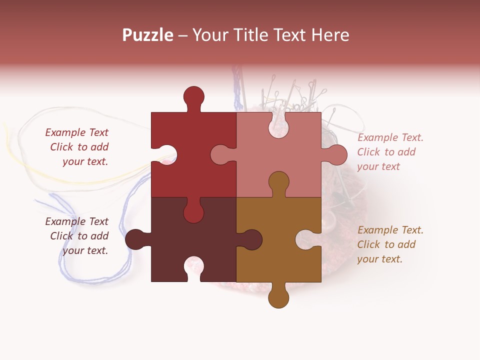 Fabric Button Set PowerPoint Template