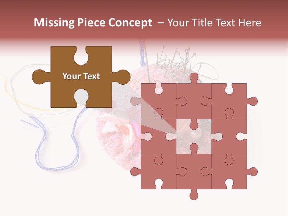 Fabric Button Set PowerPoint Template