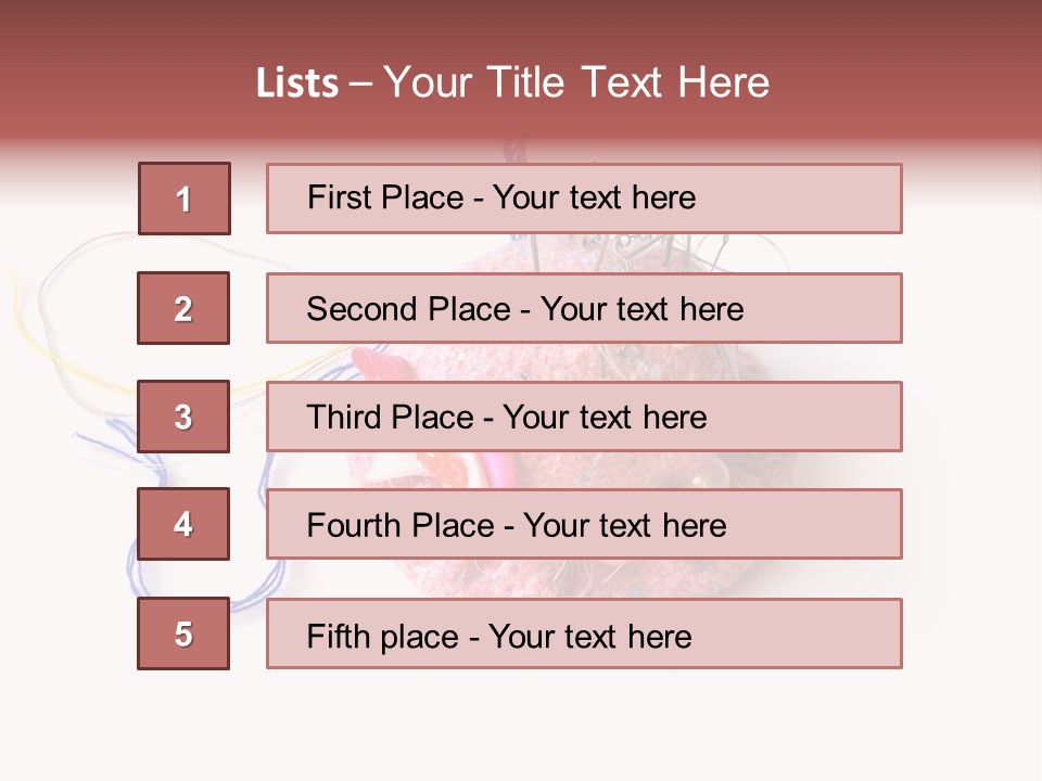 Fabric Button Set PowerPoint Template